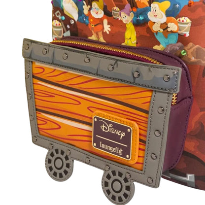 Loungefly Vault Disney Seven Dwarfs Mine Cart Mini Backpack & Wallet Set