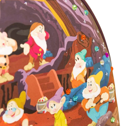 Loungefly Vault Disney Seven Dwarfs Mine Cart Mini Backpack & Wallet Set