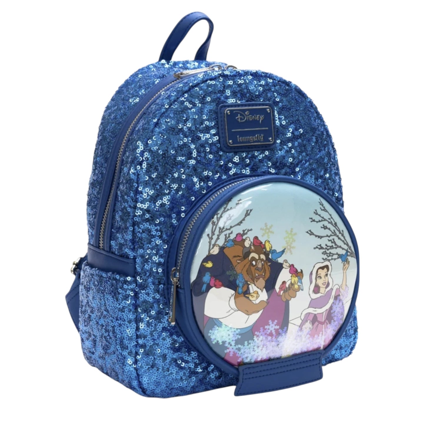 Loungefly Vault Disney Snow Globe Series Beauty and the Beast Mini Backpack