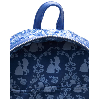Loungefly Vault Disney Snow Globe Series Beauty and the Beast Mini Backpack