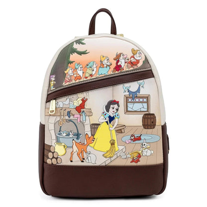 Loungefly New Disney Snow White and the Seven Dwarfs Multi Scene Mini Backpack & Wallet Set