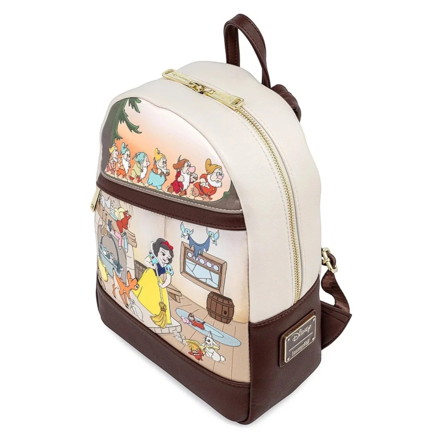 Loungefly New Disney Snow White and the Seven Dwarfs Multi Scene Mini Backpack & Wallet Set