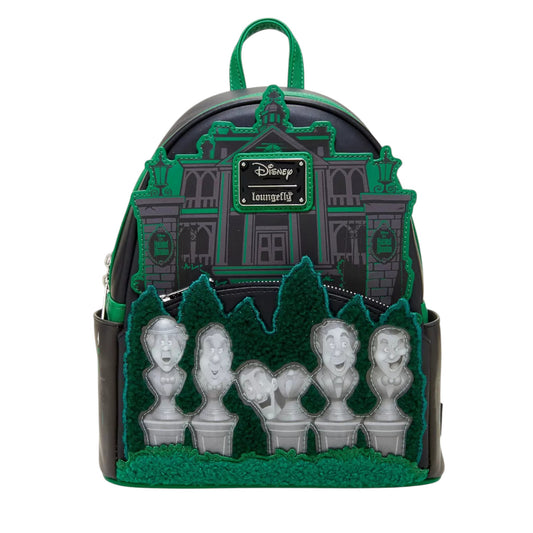 Loungefly Vault Disney The Haunted Mansion Singing Busts Glow Lenticular Mini Backpack
