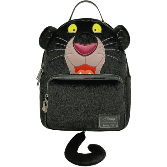 The Jungle Book Bagheera Cosplay Mini Backpack with Bagheera character design on a white background