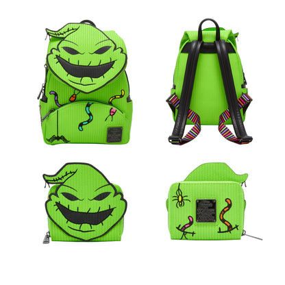 Loungefly Vault Disney The Nightmare Before Christmas Oogie Boogie Glow Mini Backpack & Wallet Set