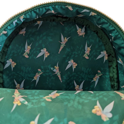 Loungefly Vault Disney Tinker Bell Emerald Green Sequin Mini Backpack