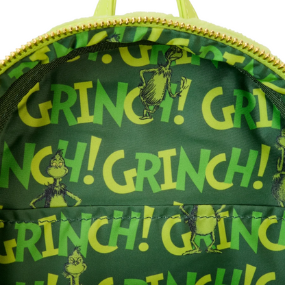 Loungefly New Dr. Seuss Plush Grinch Light-Up Cosplay Mini Backpack