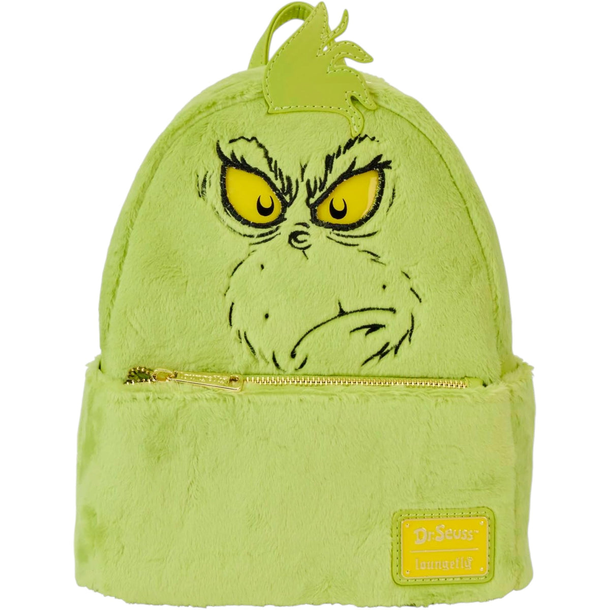 Loungefly New Dr Seuss Plush Grinch Light Up Cosplay Mini Backpack & Wallet Set