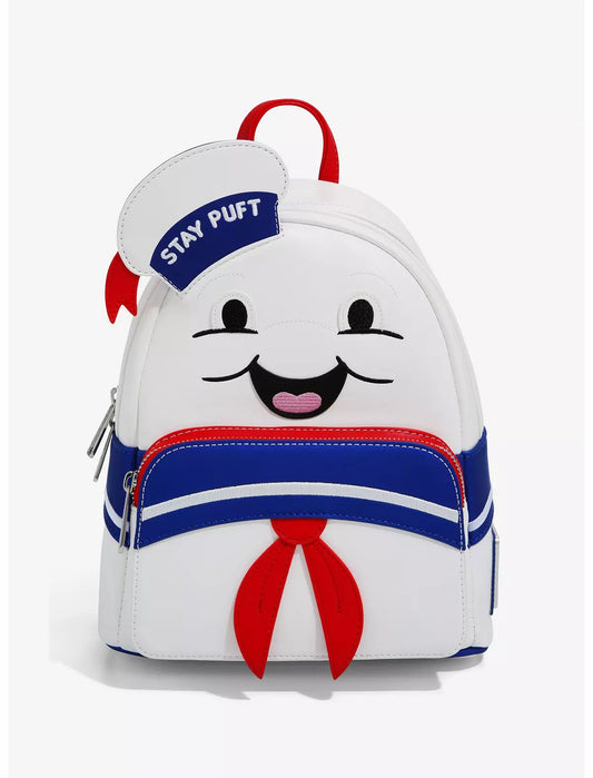 Loungefly Vault Ghostbusters Stay Puft Marshmallow Man Cosplay Mini Backpack