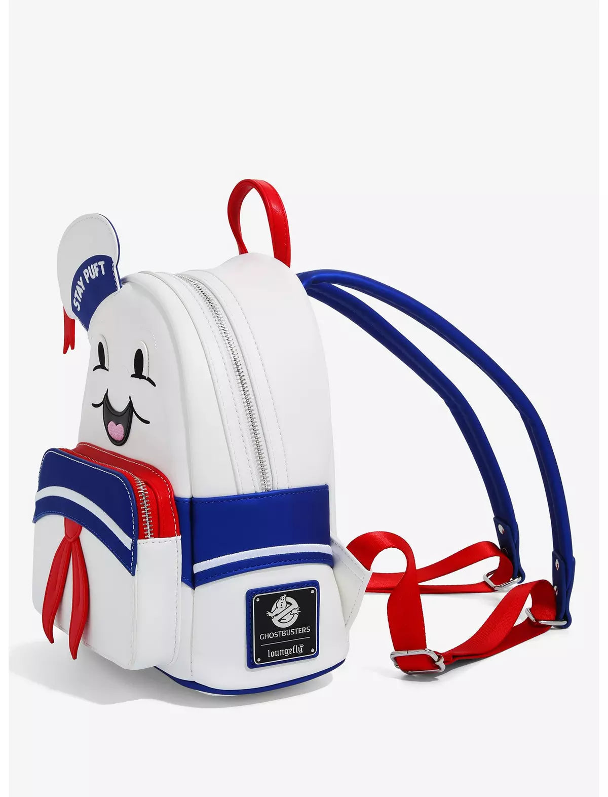 Loungefly Vault Ghostbusters Stay Puft Marshmallow Man Cosplay Mini Backpack