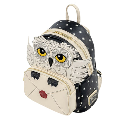 Backpack with Hedwig Howler design on a white background