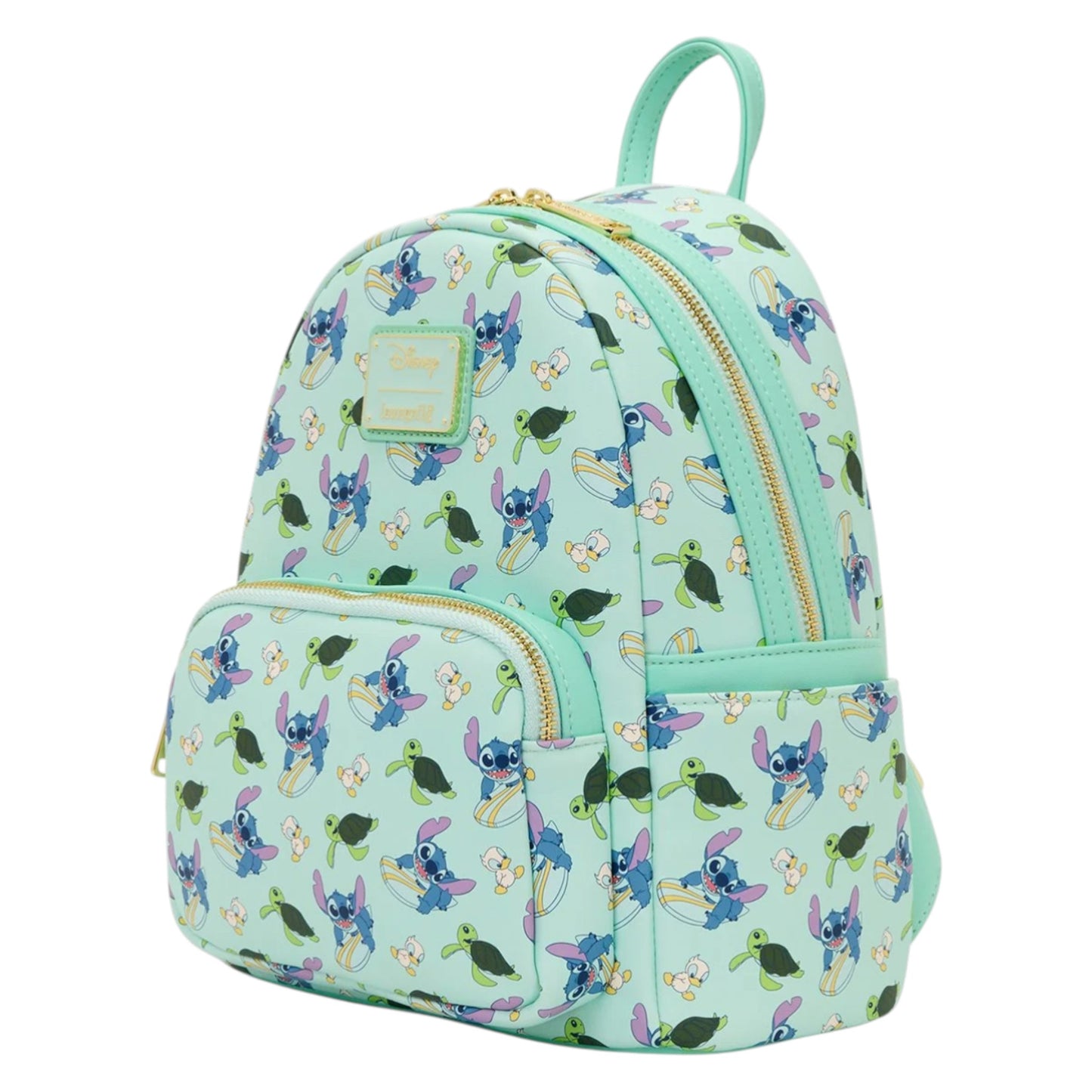 Lilo and Stitch Animal Friends Mini Backpack with Stitch character pattern on a white background