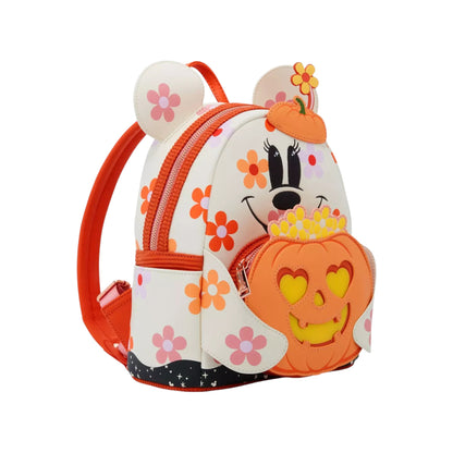 backpack with Mouse Floral Ghost character design on a white background