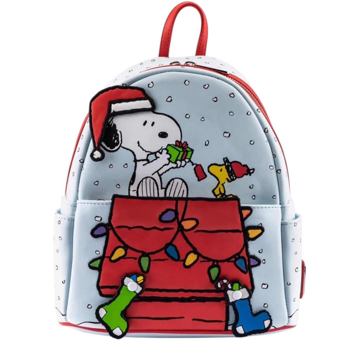 Loungefly New Peanuts Gift Giving Snoopy and Woodstock Mini Backpack