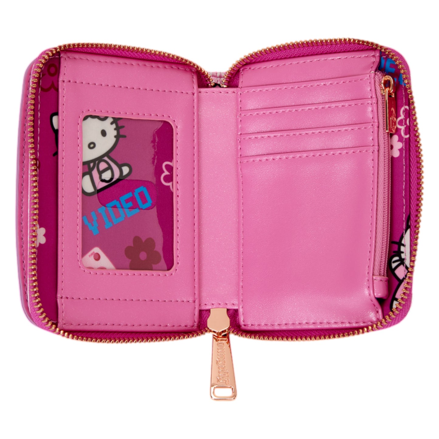 Loungefly Vault Sanrio Exclusive Hello Kitty Vintage TV Lenticular Mini Backpack with Coin Bag & Wallet Set
