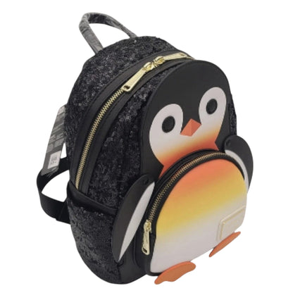 Loungefly Vault SeaWorld Exclusive Penguin Sequin Mini Backpack