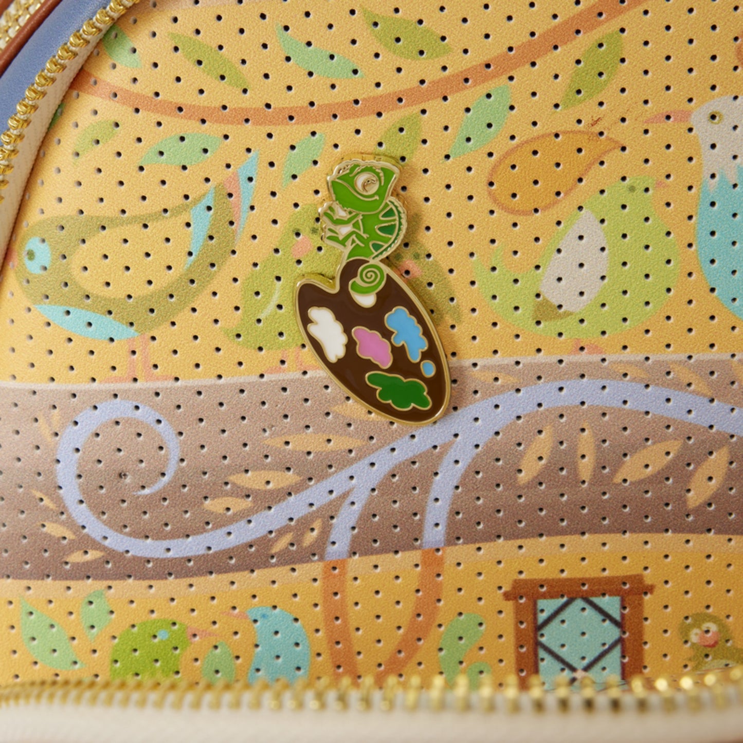 Loungefly New Tangled Rapunzel Glow Pin Trader Mini Backpack