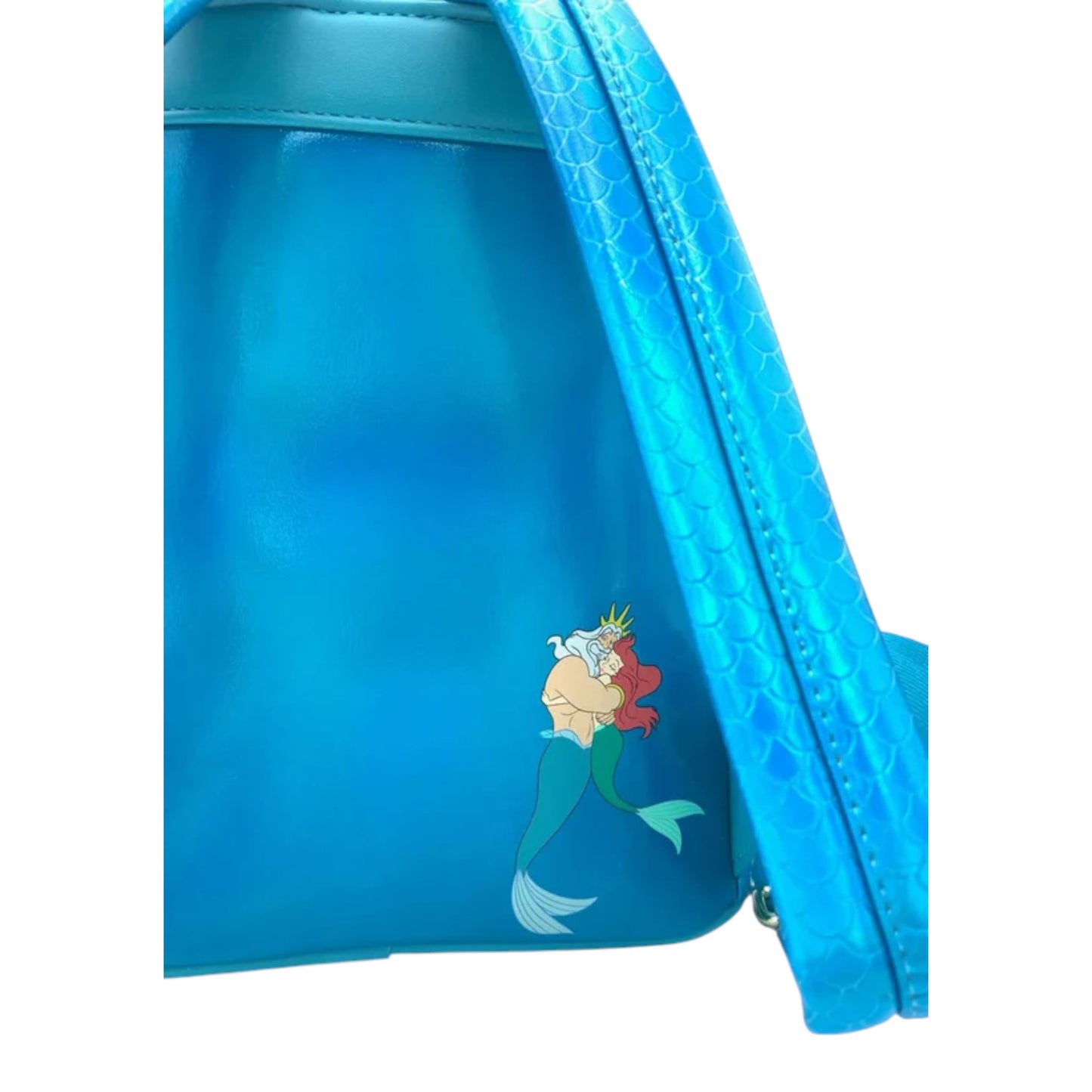 Loungefly The Little Mermaid King Triton Sequin Mini Backpack