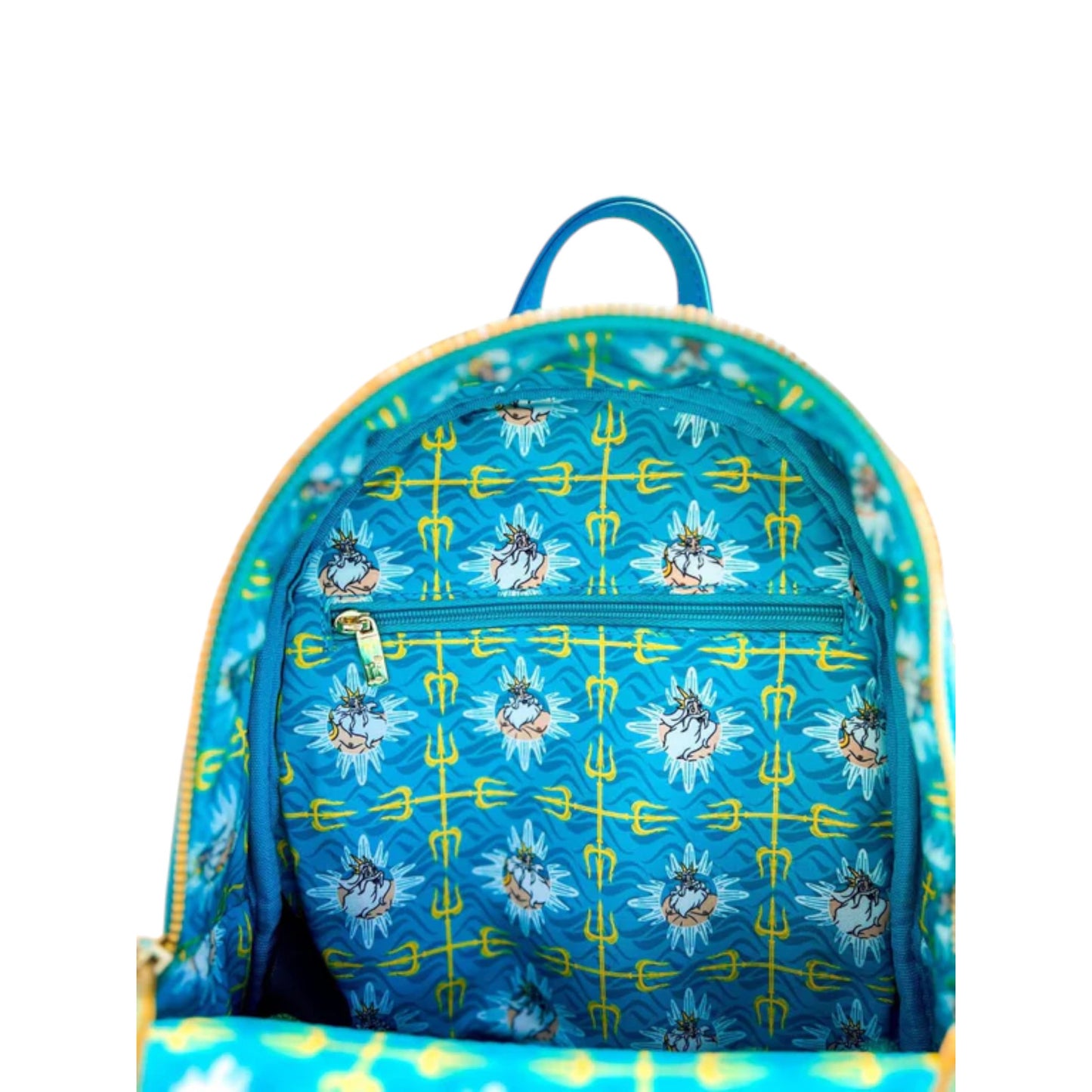 Loungefly The Little Mermaid King Triton Sequin Mini Backpack