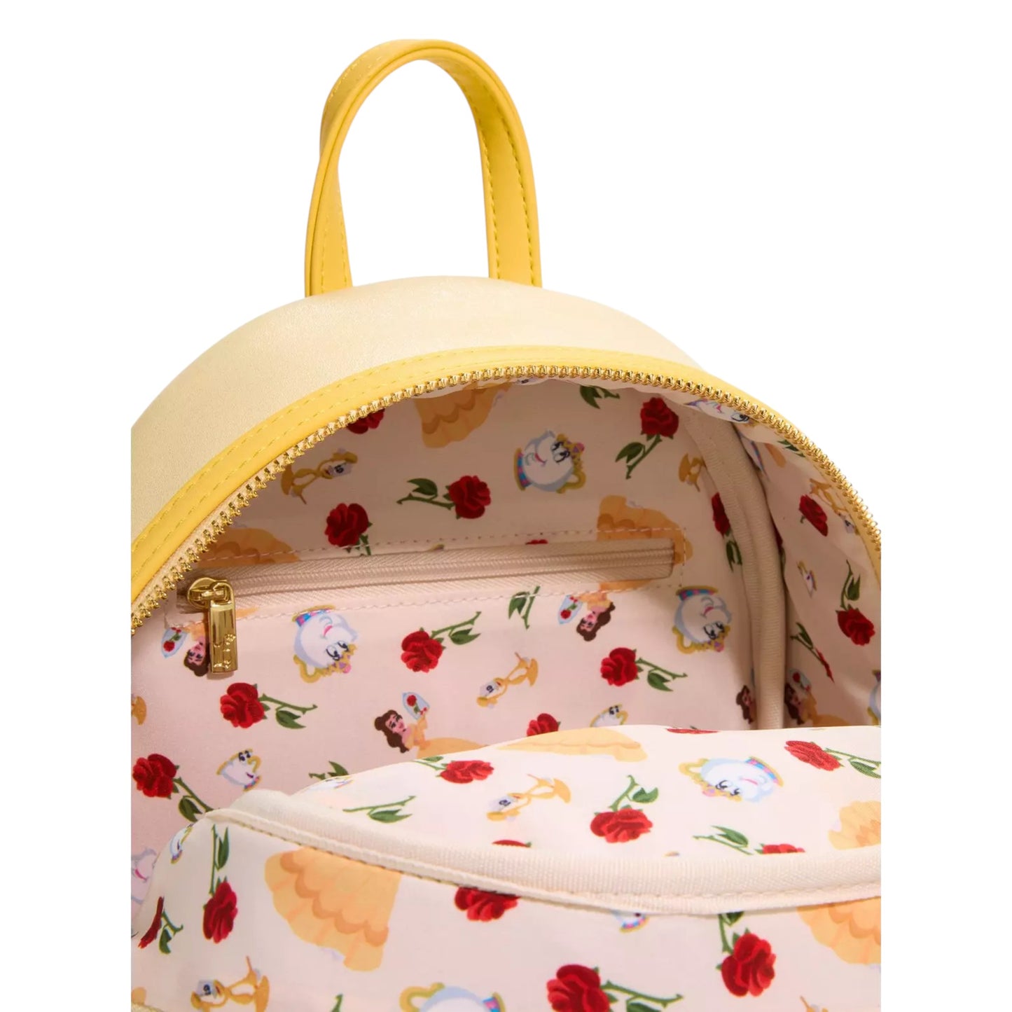 Loungefly Vault Disney Beauty and the Beast Enchanted Rose Shimmer Mini Backpack & Wallet Set