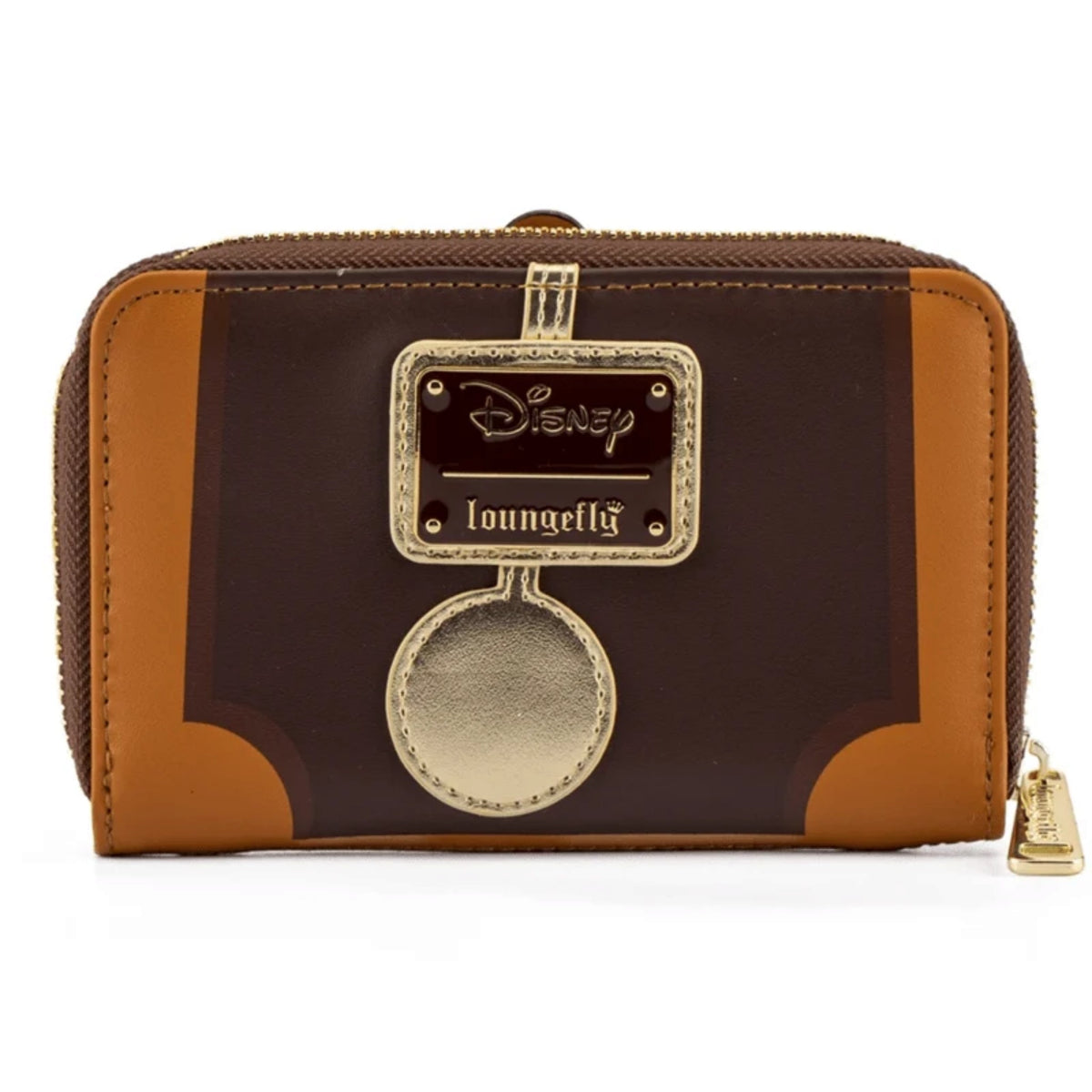 Loungefly Vault LACC 2021 Disney Beauty And The Beast Cogsworth Cosplay Mini Backpack & Wallet Set