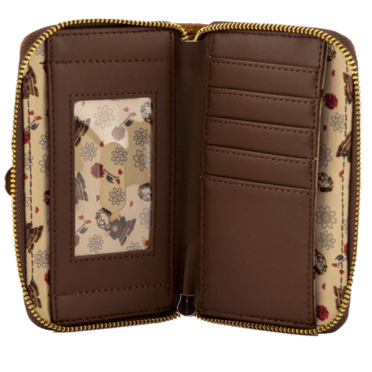 Loungefly Vault LACC 2021 Disney Beauty And The Beast Cogsworth Cosplay Mini Backpack & Wallet Set