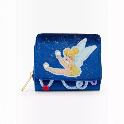Loungefly Vault Disney Peter Pan Tinker Bell Buttons Light-Up Mini Backpack & Wallet Set