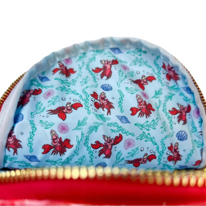 Loungefly Disney The Little Mermaid Sebastian Metallic Mini Backpack