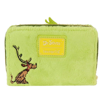 Loungefly New Dr Seuss Plush Grinch Light Up Cosplay Mini Backpack & Wallet Set