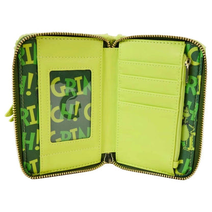 Loungefly New Dr Seuss Plush Grinch Light Up Cosplay Mini Backpack & Wallet Set