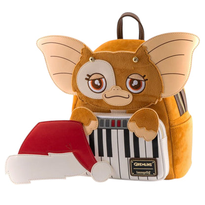 Loungefly Vault Gremlins Gizmo Holiday Keyboard Cosplay Mini Backpack & Wallet Set