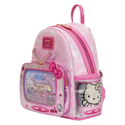 Loungefly Vault Sanrio Exclusive Hello Kitty Vintage TV Lenticular Mini Backpack with Coin Bag & Wallet Set
