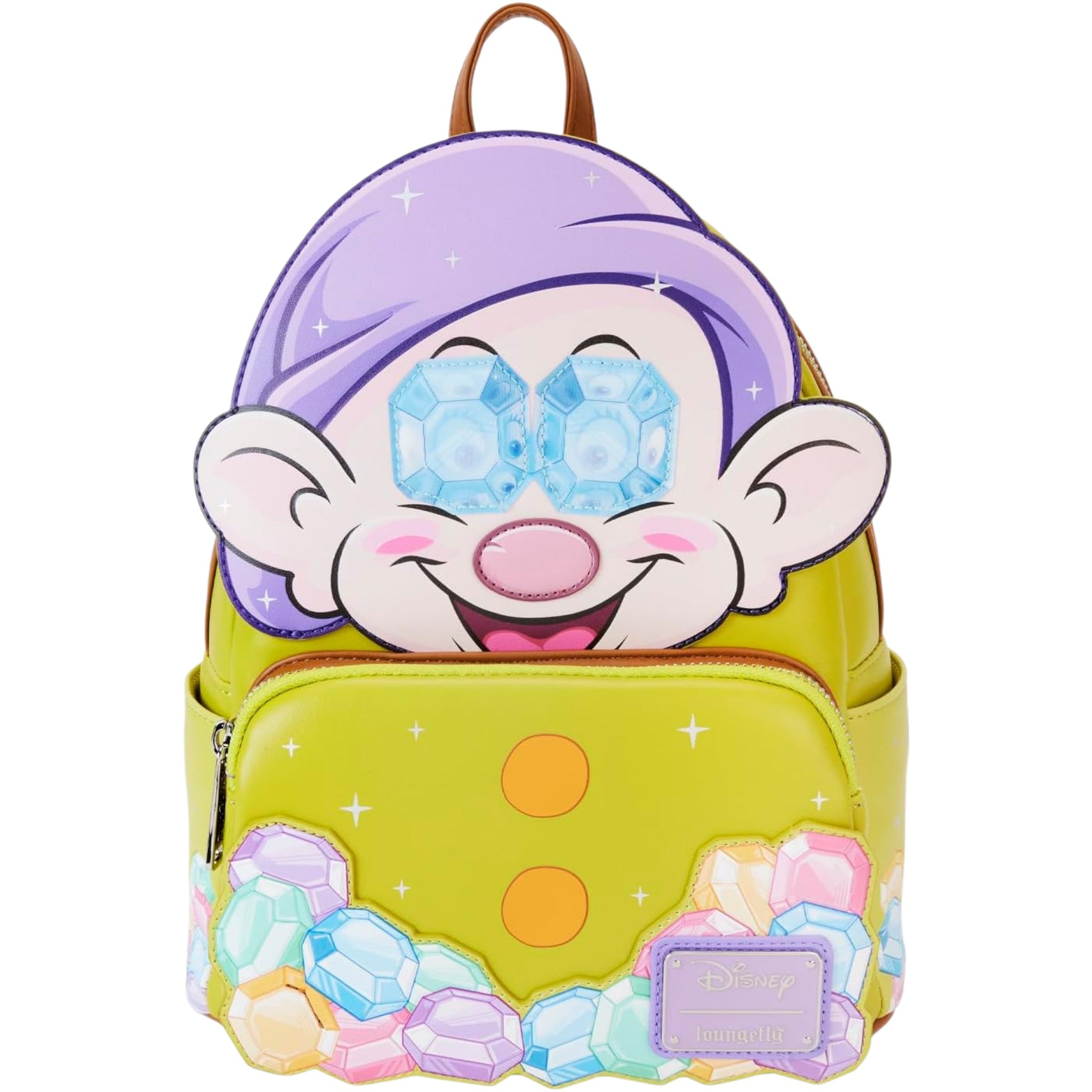 Backpack with Diamond Dopey  character design on a white background