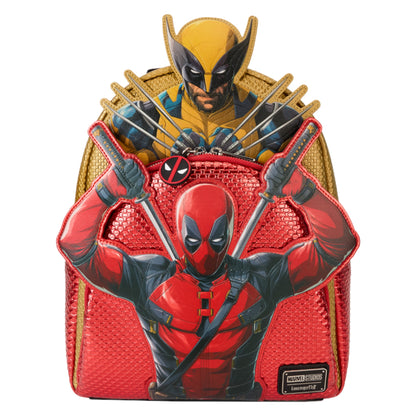 Deadpool & Wolverine Backpack with Deadpool & Wolverine design on a white background