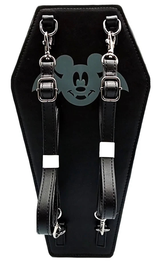 Loungefly Vault Mickey Mouse Exclusive Coffin Figural Convertible Backpack & Crossbody Bag