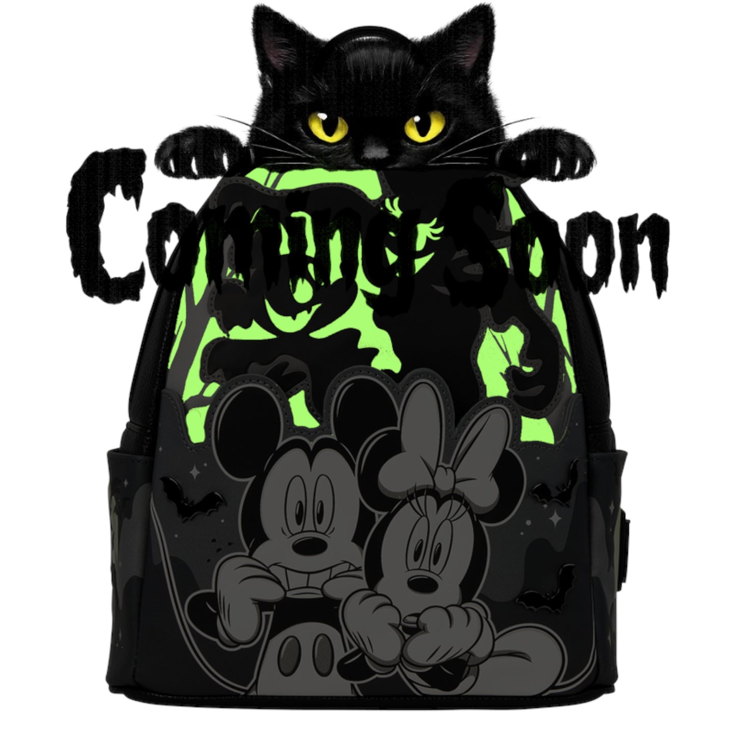 Loungefly New Mickey & Minnie Ghost Light-Up Glow Mini Backpack