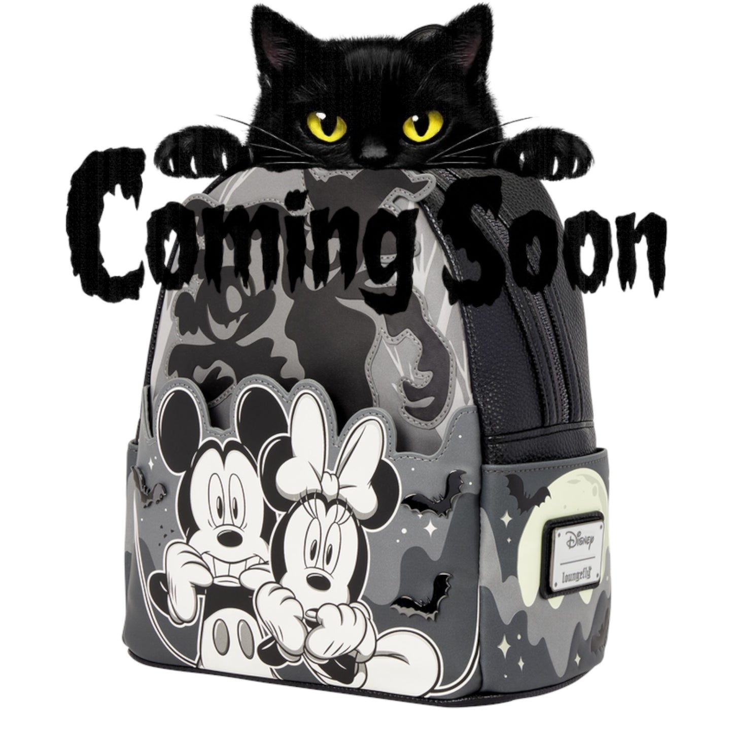Loungefly New Mickey & Minnie Ghost Light-Up Glow Mini Backpack