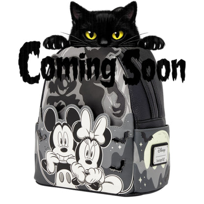 Loungefly New Mickey & Minnie Ghost Light-Up Glow Mini Backpack