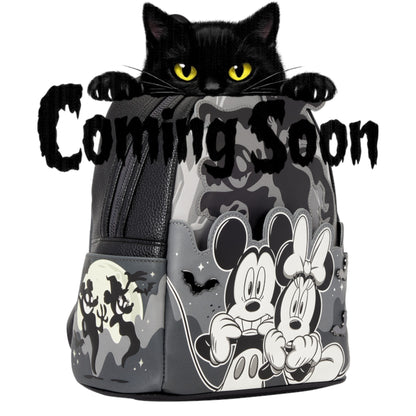 Loungefly New Mickey & Minnie Ghost Light-Up Glow Mini Backpack