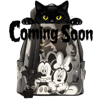 Loungefly New Mickey & Minnie Ghost Light-Up Glow Mini Backpack