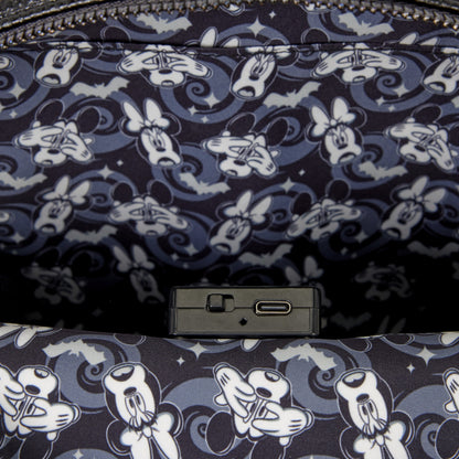 Loungefly New Mickey & Minnie Ghost Light-Up Glow Mini Backpack