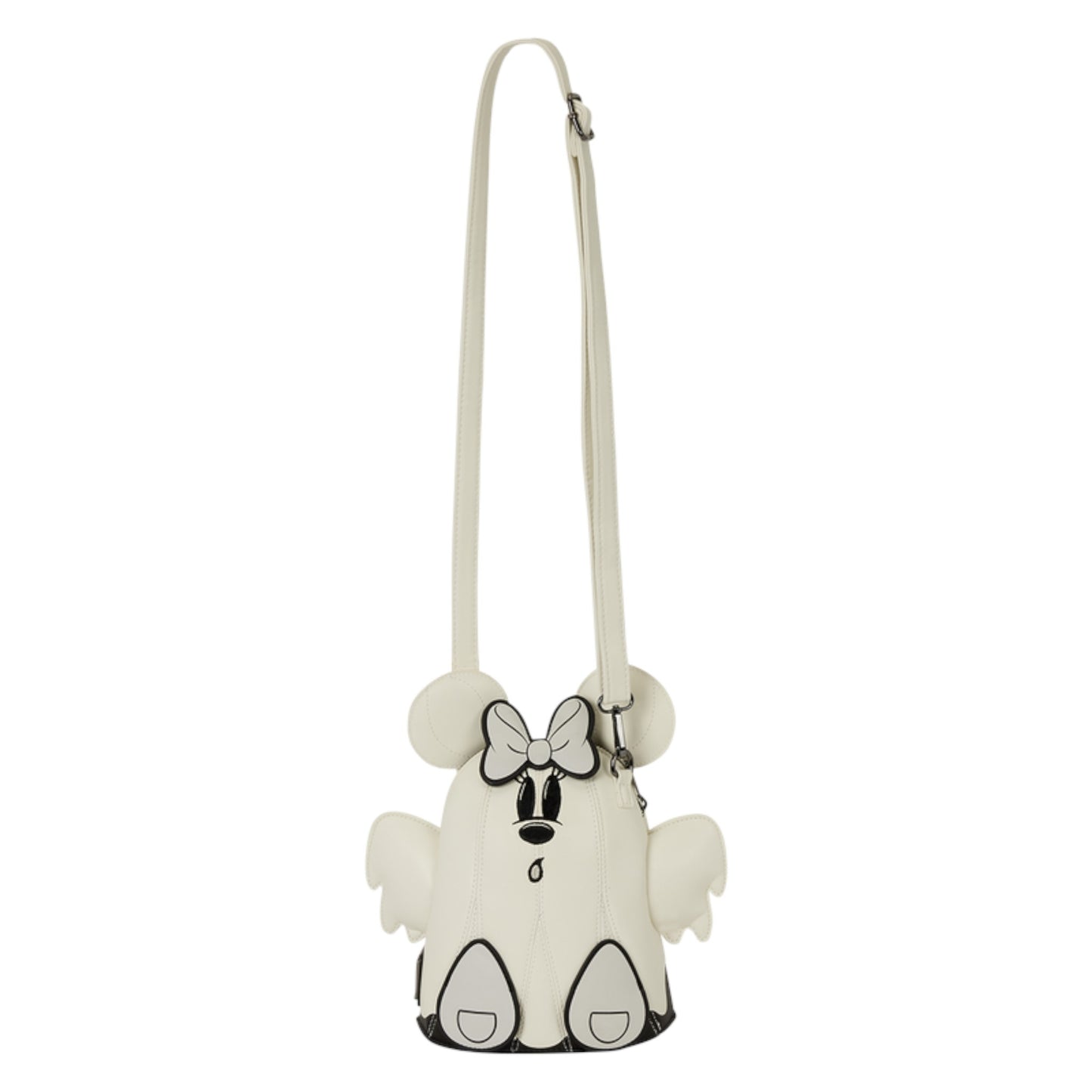 Loungefly New Mickey & Minnie Mouse Ghost Glow Figural Crossbody Bag