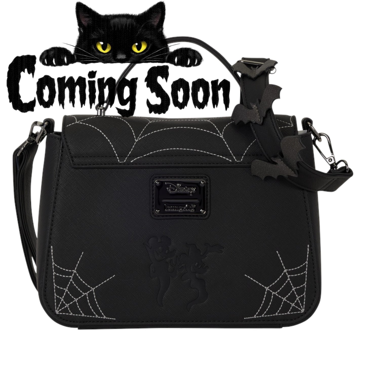 Loungefly New Mickey & Minnie Spiderweb & Bats Crossbody Bag