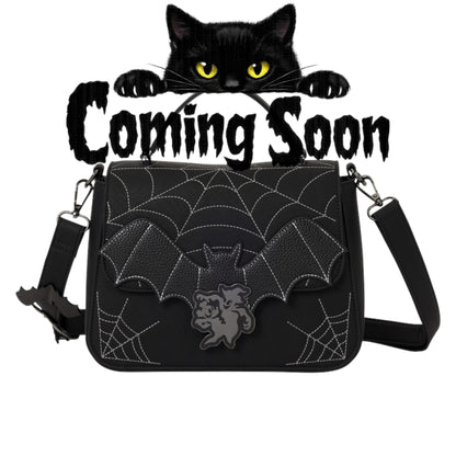 Loungefly New Mickey & Minnie Spiderweb & Bats Crossbody Bag