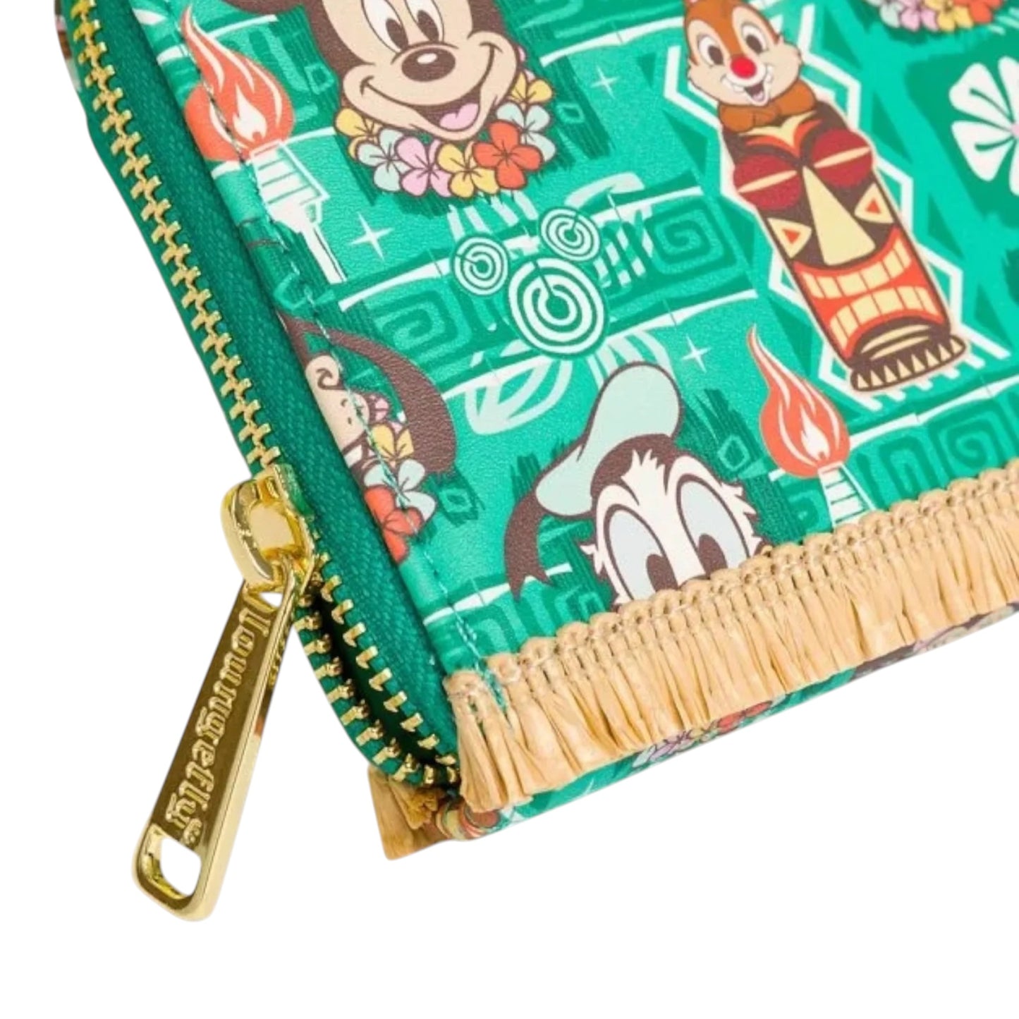 Loungefly Disney Mickey and Friends Tiki AOP Wallet
