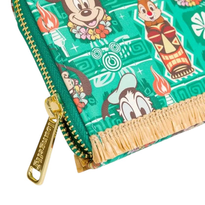 Loungefly Disney Mickey and Friends Tiki AOP Wallet
