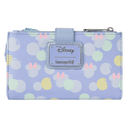 Loungefly Minnie Mouse Iridescent All-Over Print Sequin Ear Flap Wallet