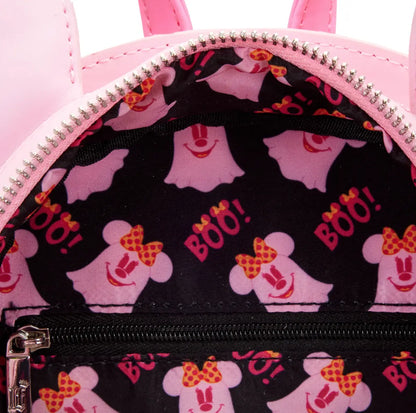 Loungefly Disney Pastel Ghost Minnie Mouse Glow in the Dark Mini Backpack