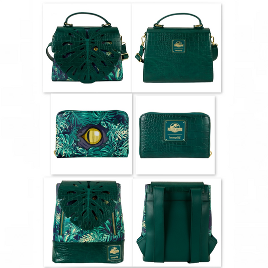Loungefly Vault Jurassic World Jungle Velociraptor Complete Bundle