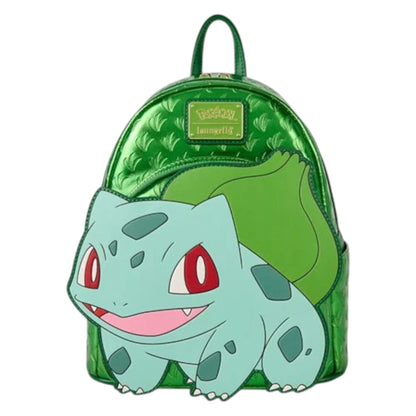 Backpack with a Pokémon Metallic Bulbasaur character design on a white background